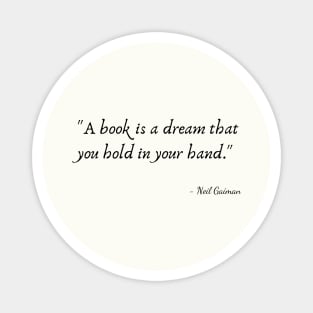 A Quote about Books by Neil Gaiman Magnet